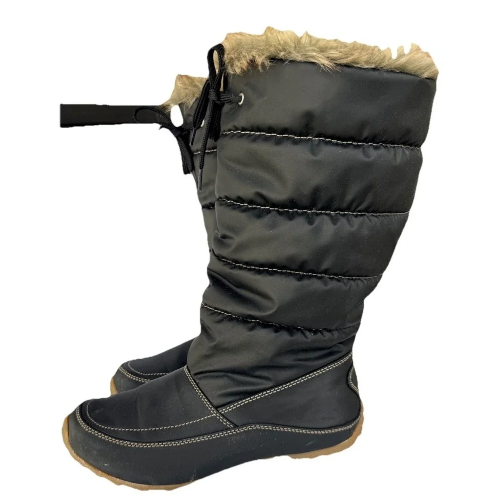 Naturalizer Boots Women's size 8.5 Fur Lined Black Winter‎ Boots